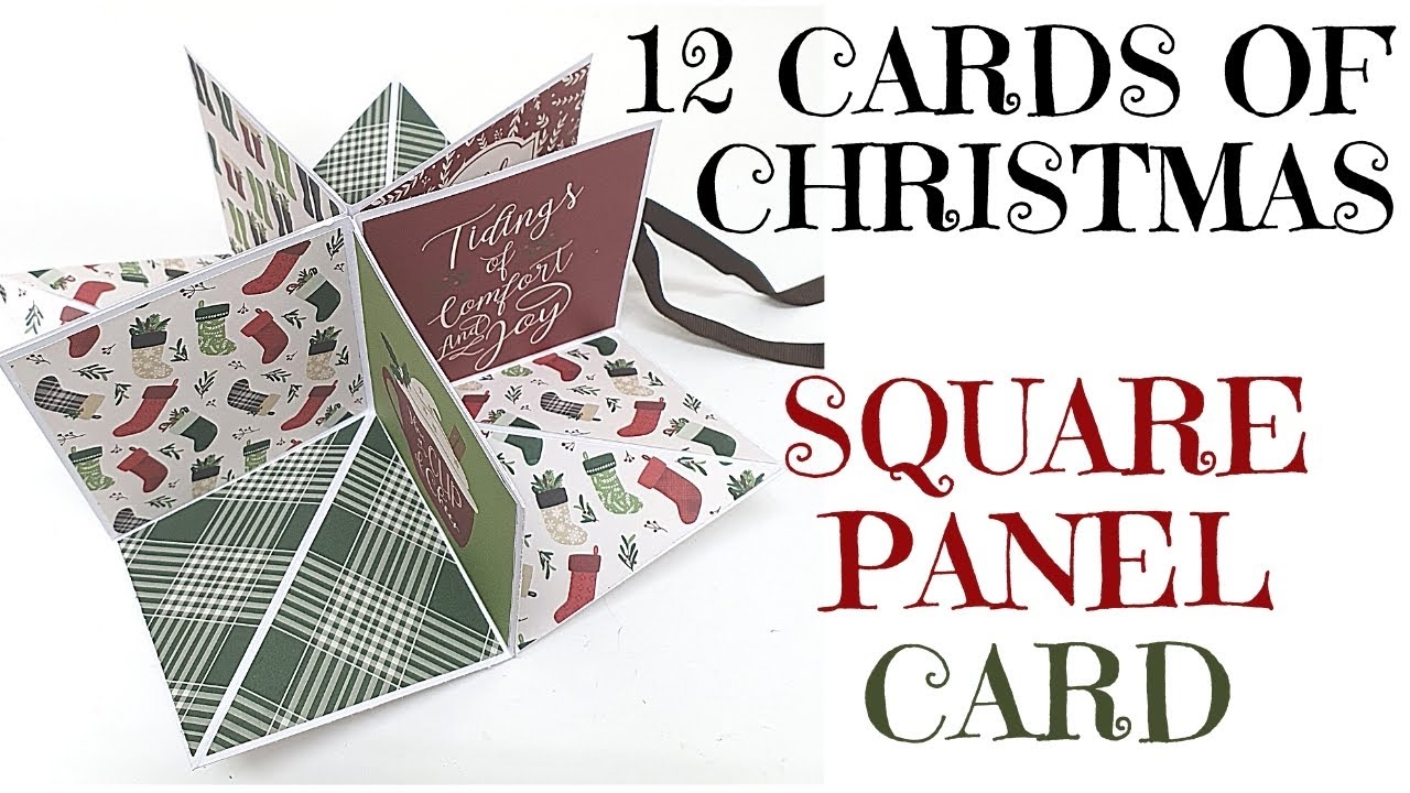 Video thumbnail for 12 Cards of Christmas 2020 - Square Panel Card GET FREE PRINTABLE GUIDE
