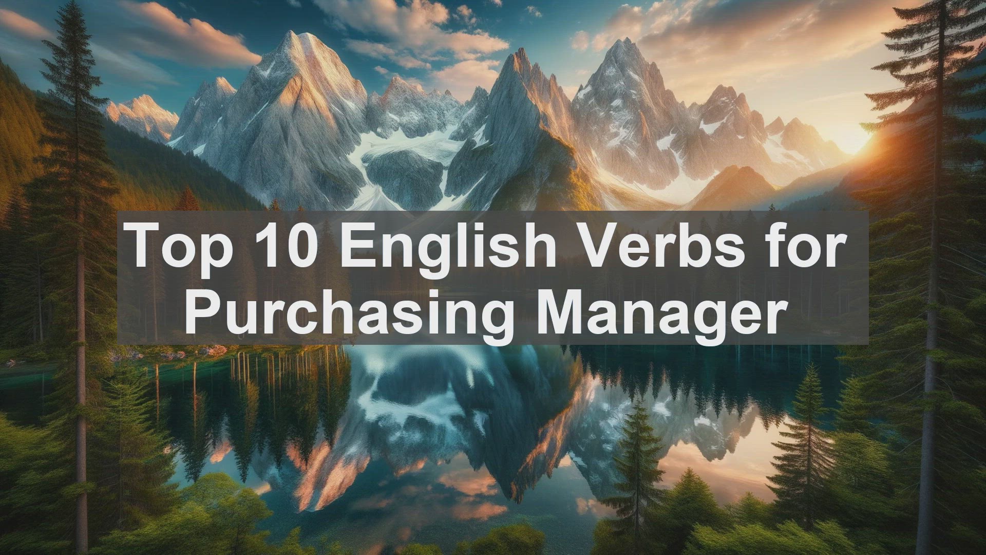 'Video thumbnail for Top 10 English Verbs for Purchasing Manager'