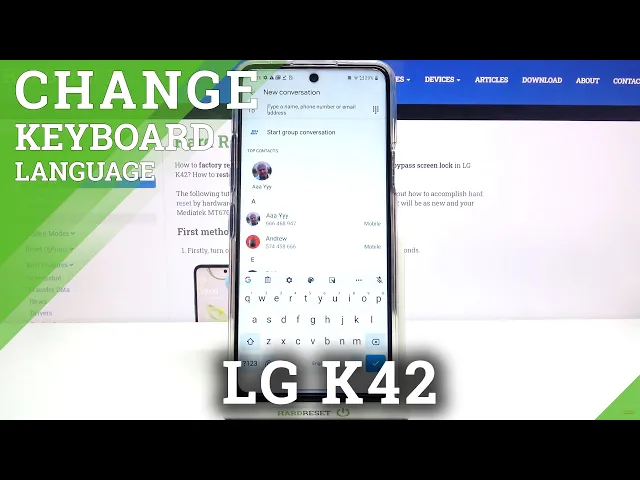 Video thumbnail for How to Adjust Language of Keyboard in LG K42 - Change Keyboard Language