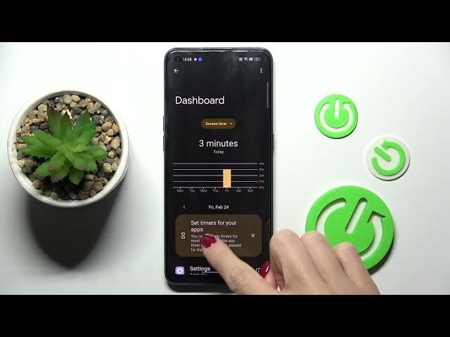 Video thumbnail for How to Check the Total Screen Time on a OPPO Reno 8T - Digital Wellbeing Dashboard