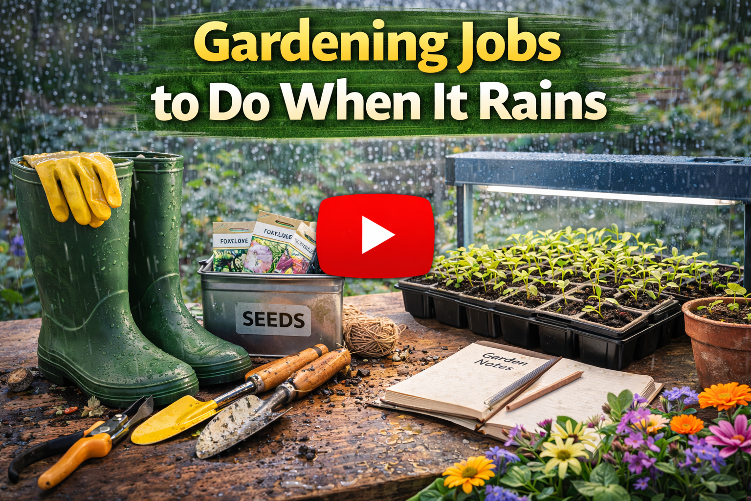 Video thumbnail for Gardening Jobs to Do When It Rains