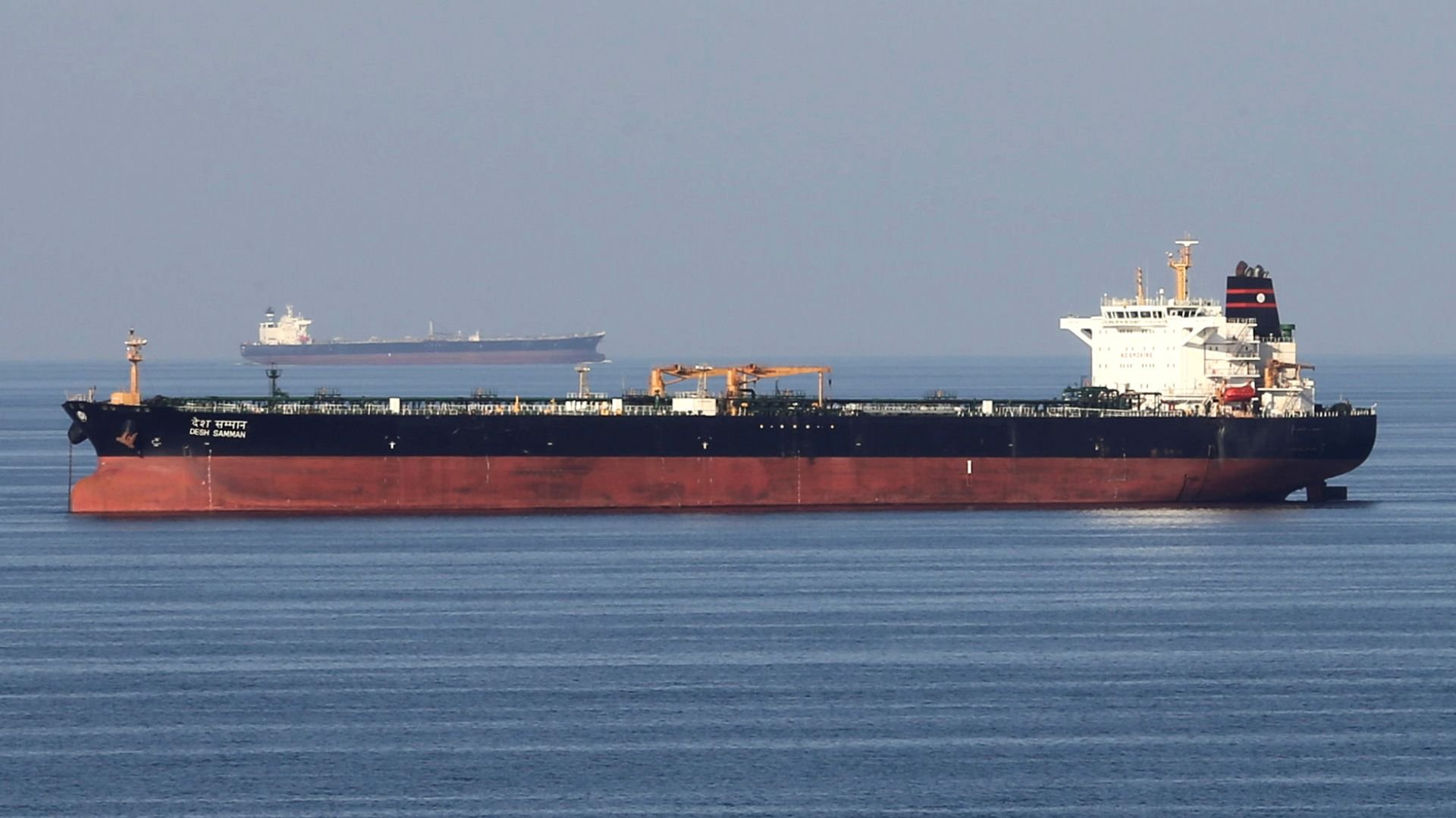 Video thumbnail for Oil tanker explodes after hitting naval mine in Strait of Hormuz: Iranian media