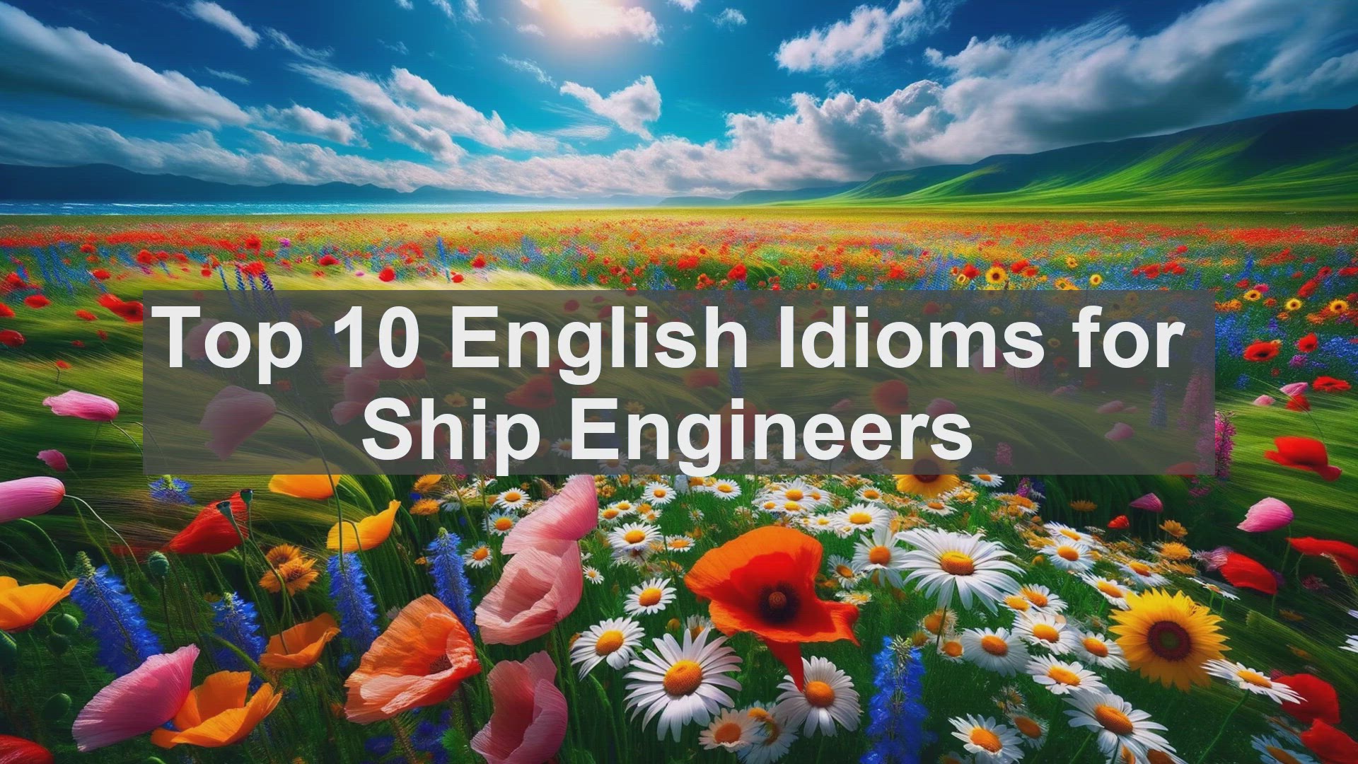 'Video thumbnail for Top 10 English Idioms for Ship Engineers'
