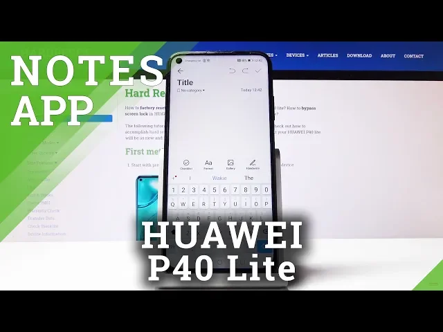 Video thumbnail for How to Create a Note in HUAWEI P40 Lite – Create a Sticky Note / Reminder