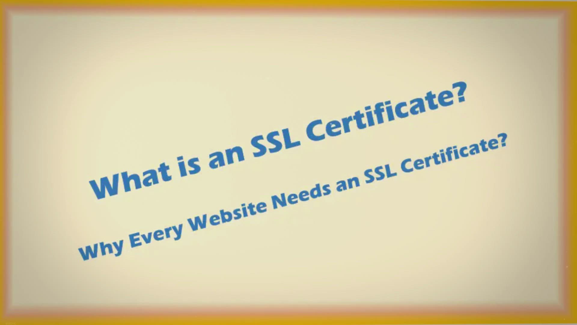 Video thumbnail for What is SSL Certificate and Why You Need It