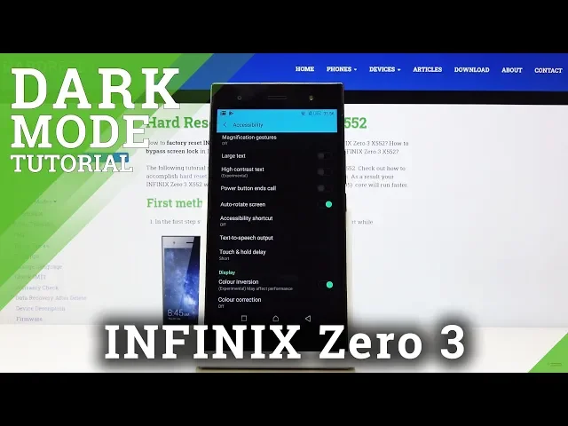 Video thumbnail for How to Invert Colors in INFINIX Zero 3 – Dark Mode Option