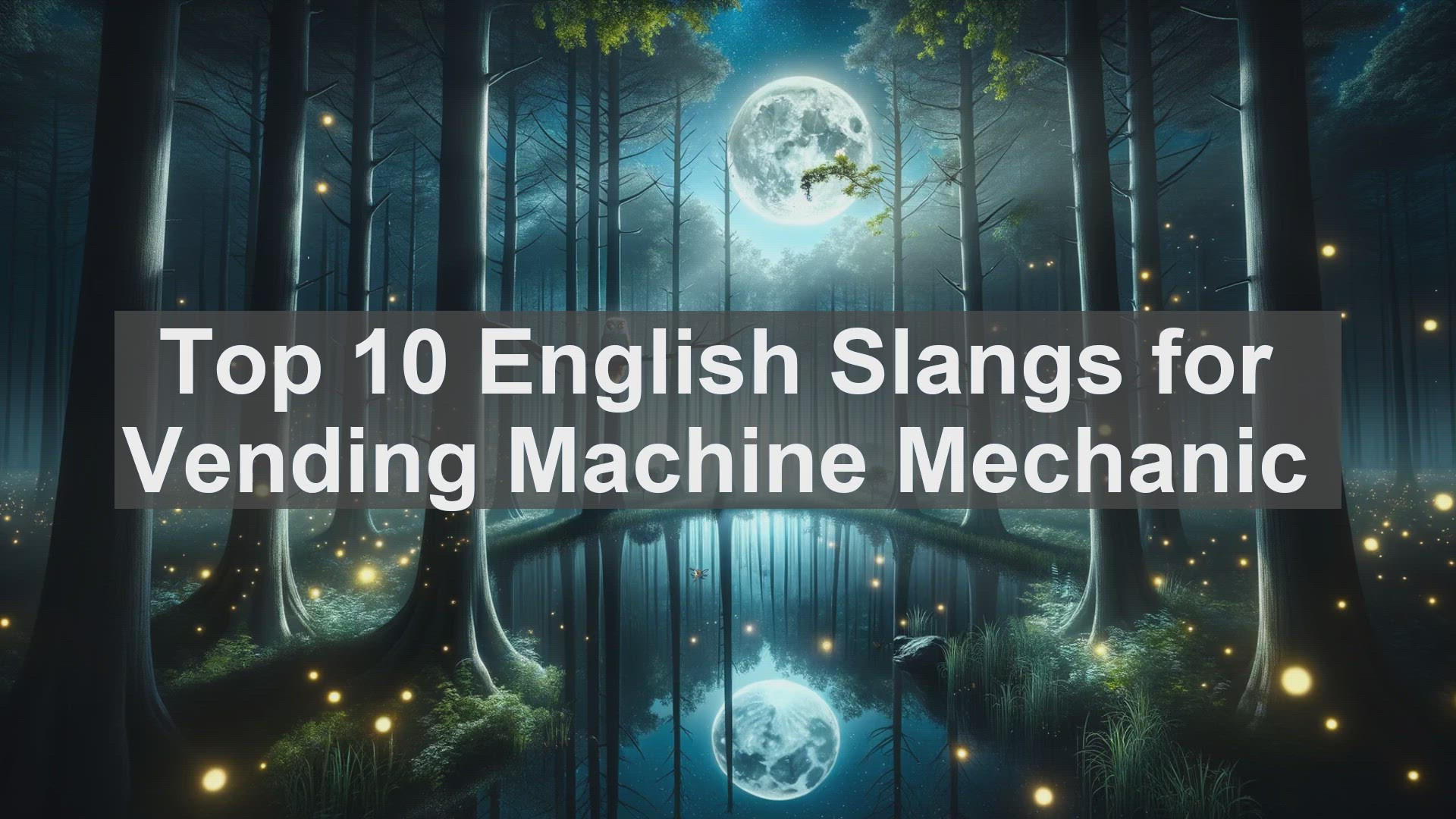 'Video thumbnail for Top 10 English Slangs for Vending Machine Mechanic'