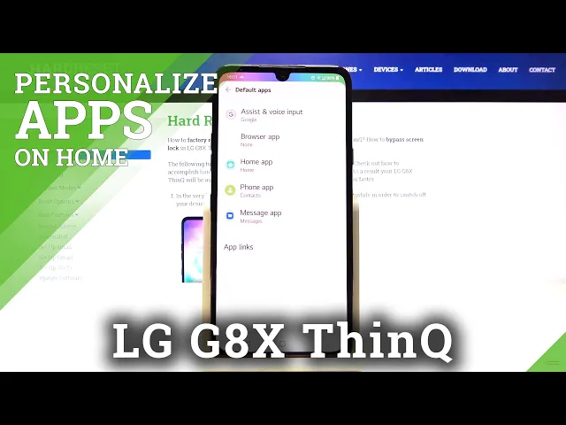 Video thumbnail for LG G8X ThinQ – Apps Settings & Default Apps Customization