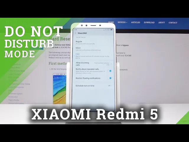 Video thumbnail for Do Not Disturb Mode in XIAOMI Redmi 5 - Mute Notifications / Silence Mode