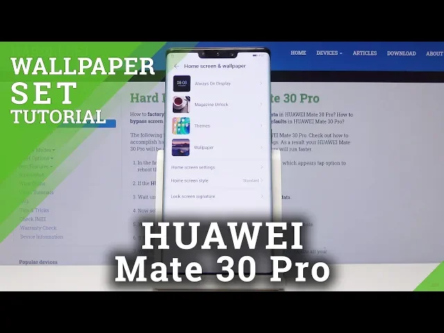 Video thumbnail for How to Change Wallpaper in HUAWEI Mate 30 Pro - Update Wallpaper