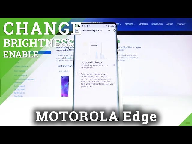 Video thumbnail for How to Turn on Automatic Brightness in Motorola Edge – Enable Adaptive Brightness