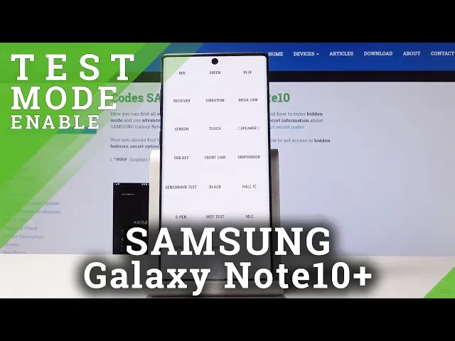 Video thumbnail for How to Activate Test Mode in SAMSUNG Galaxy Note 10 - Hardware Test Menu