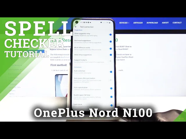 Video thumbnail for How to Activate Spell Checker in OnePlus Nord N100 – Verify Misspelled Words