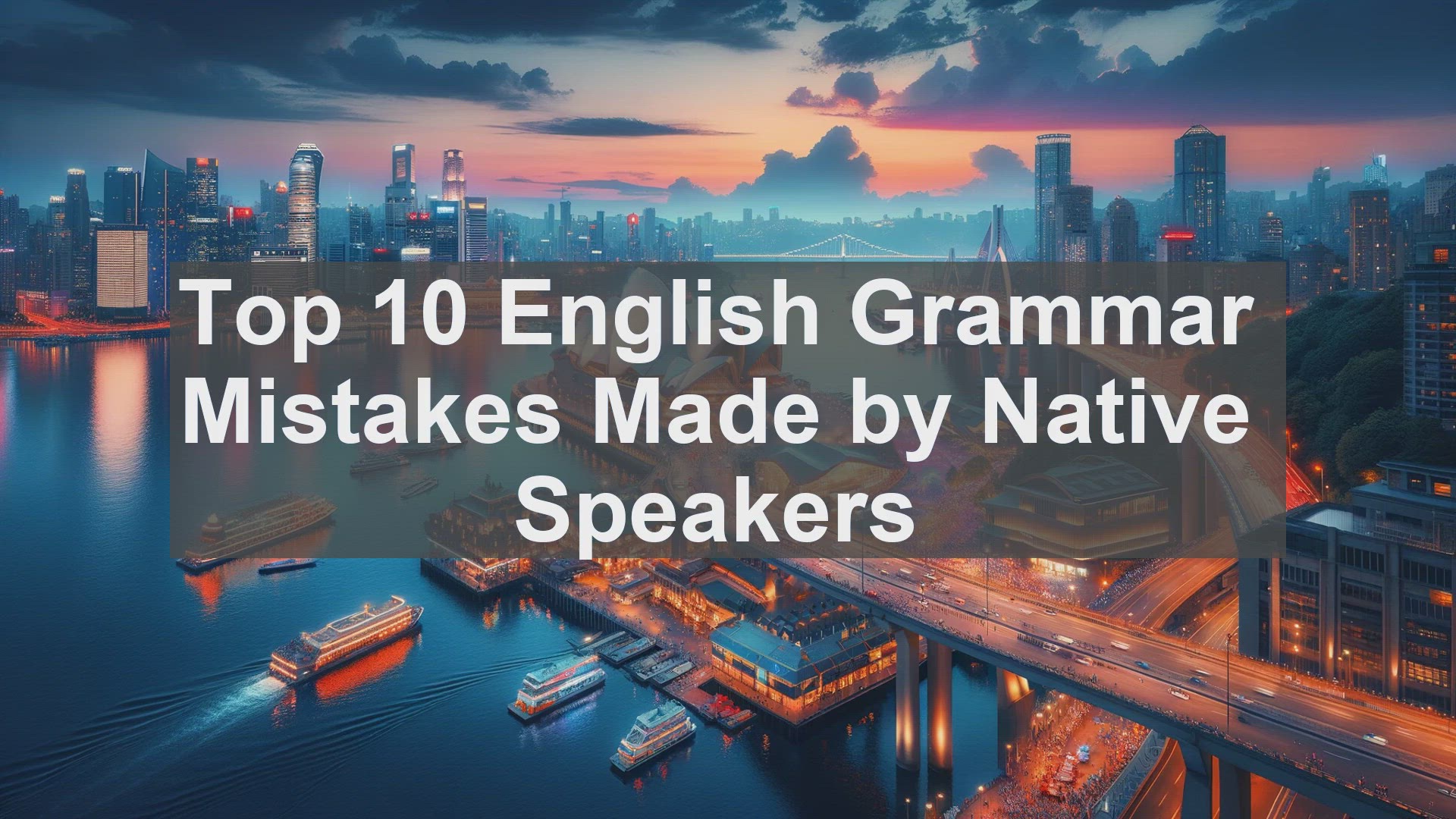 'Video thumbnail for Top 10 English Grammar Mistakes Made by Native Speakers'