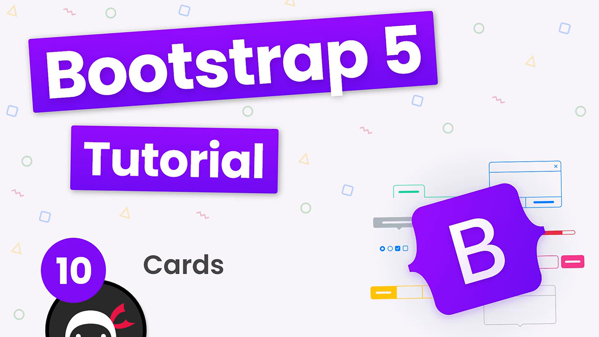 'Video thumbnail for Bootstrap 5 Crash Course Tutorial #10 - Cards'