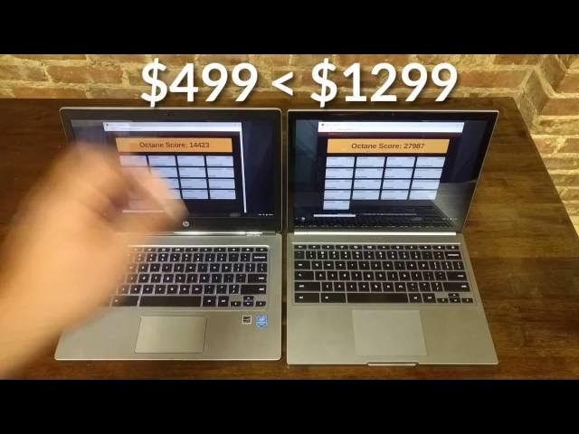 Video thumbnail for HP Chromebook 13 G1 vs. 2015 Chromebook Pixel LS