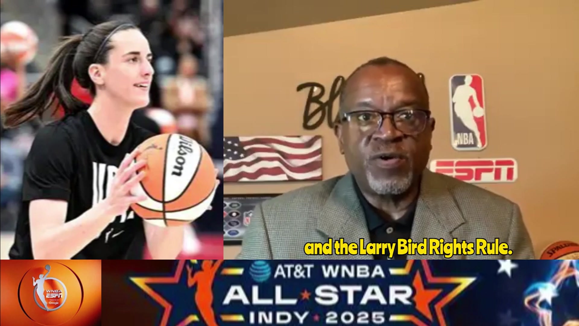 'Video thumbnail for money mike’s syndicated podcast: caitlin clark's larry bird rights: wnba contract negotiation and equal pay debate'