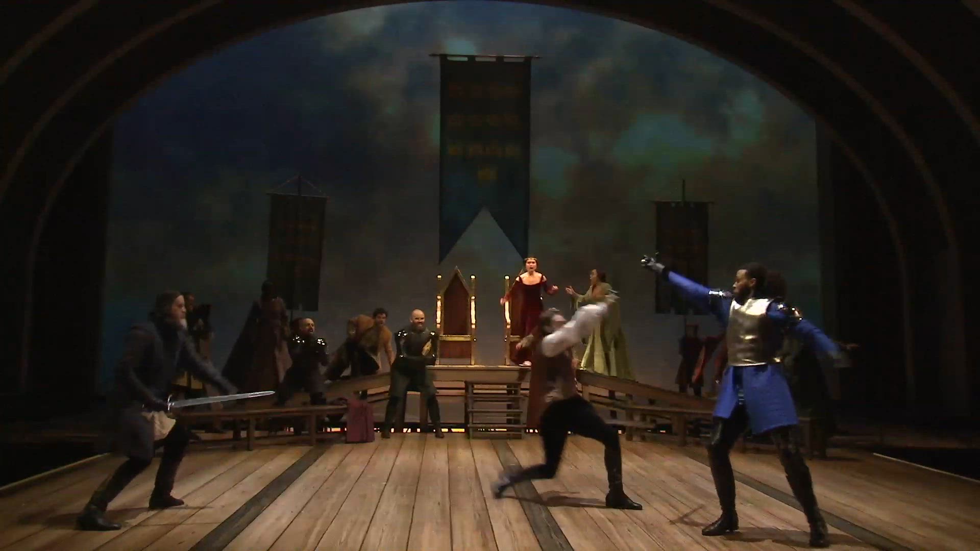 Video thumbnail for Video: Watch the Cast of CAMELOT Celebrate Opening Night