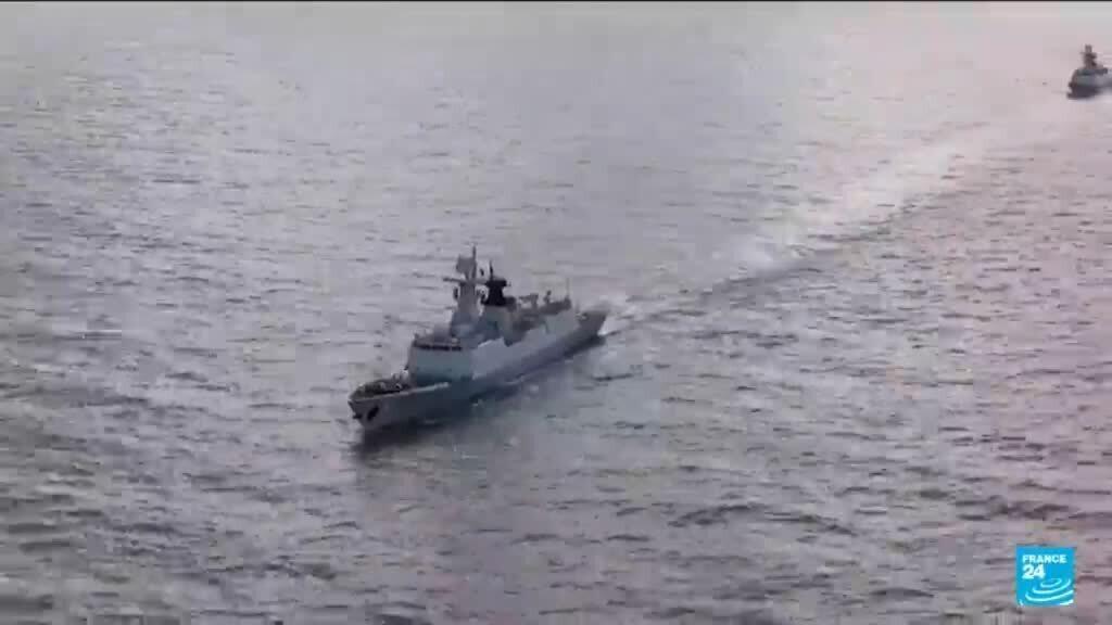 Video thumbnail for Chinese military drills a warning to 'separatist forces' and 'external interference' in Taiwan