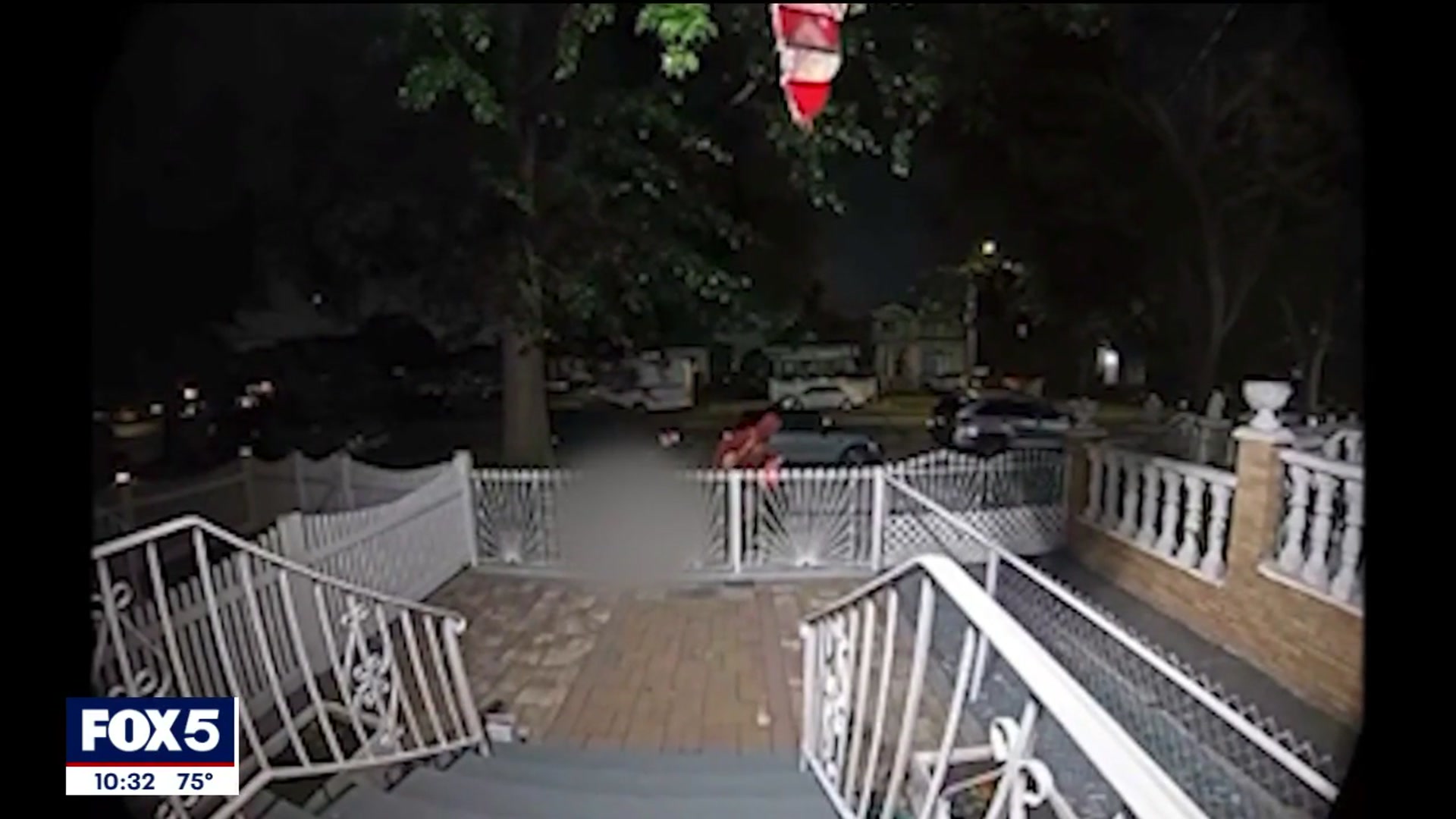 'Video thumbnail for Suspect sought after dog dragged, set on fire in Queens'