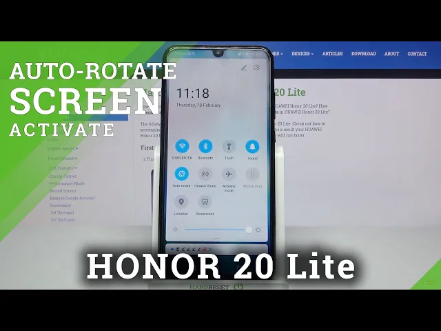 Video thumbnail for How to Turn On / Off Auto Rotate in Honor 20 Lite?
