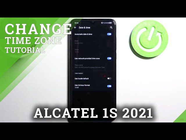 Video thumbnail for How to Change Date and Time in Alcatel 1S 2021  – Find Time Zone Options