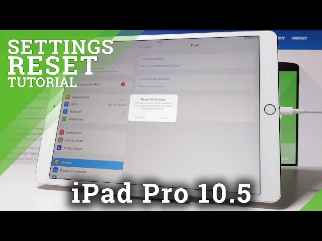 Video thumbnail for How to Reset Settings in iPad Pro 10.5 - Restore Factory Configuration