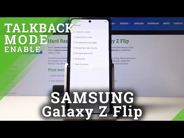 Video thumbnail for How to Activate TalkBack in Samsung Galaxy Z Flip – Screen Reader
