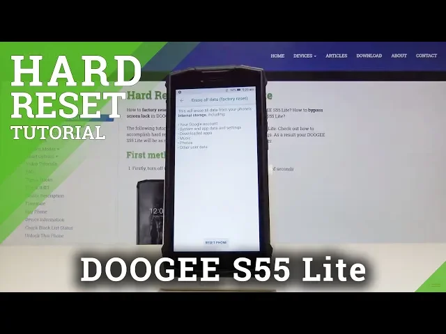 Video thumbnail for How to Factory Reset DOOGEE S55 Lite - Wipe Data Instructions