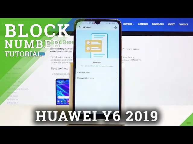 Video thumbnail for How to Block Number on HUAWEI Y6 2019 – Add Numbers Blacklist