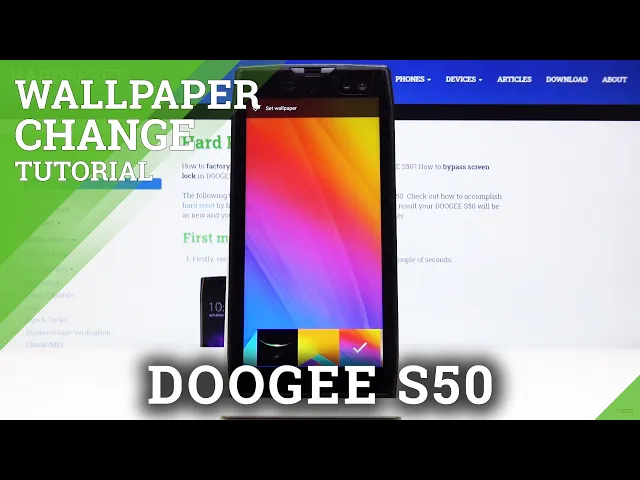 Video thumbnail for How to Change Wallpaper in DOOGEE S50 – Wallpaper Settings