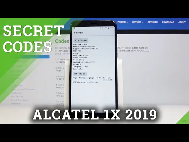 Video thumbnail for How to Use Secret Codes in ALCATEL 1X 2019 – Hidden Modes / Features