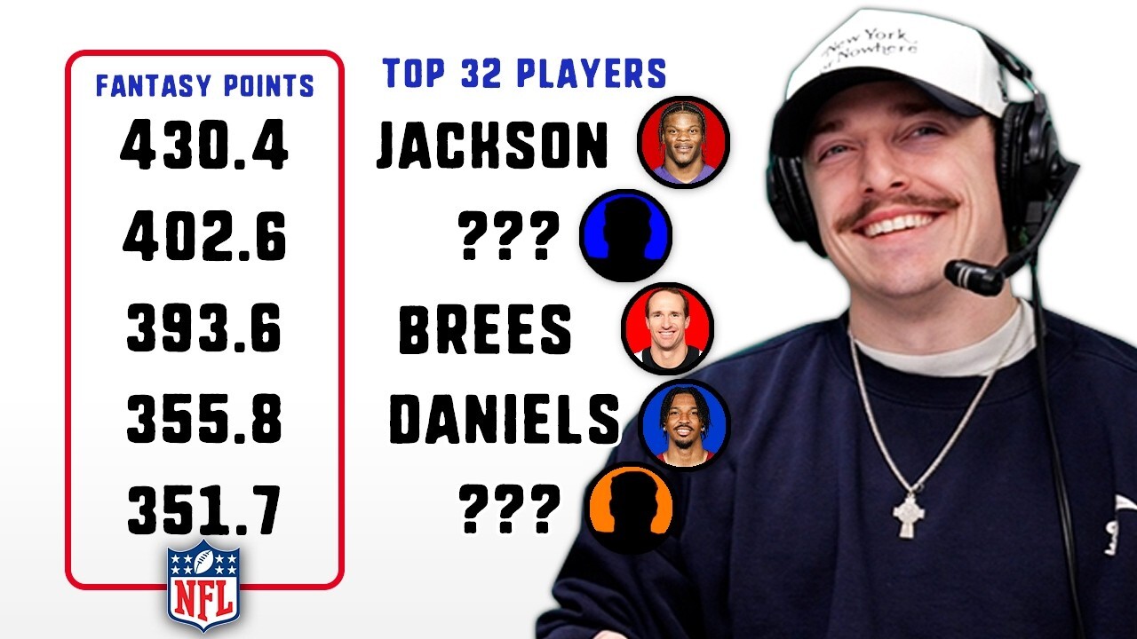 Video thumbnail for Can we name the best Fantasy QB seasons ever! (Top 32 Ft. BDGE)
