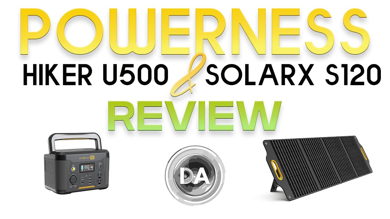 Video thumbnail for Powerness Hiker U500 Power Station and SolarX S120 Solar Panel Review