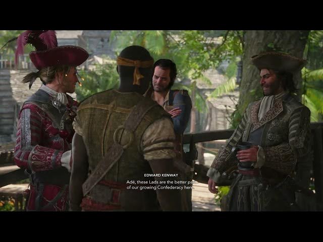 Video thumbnail for Assassin's Creed Black Flag Resynced - Now Hiring: Old Avery: Bonny, Benjamin, Ed, Kidd Cutscene