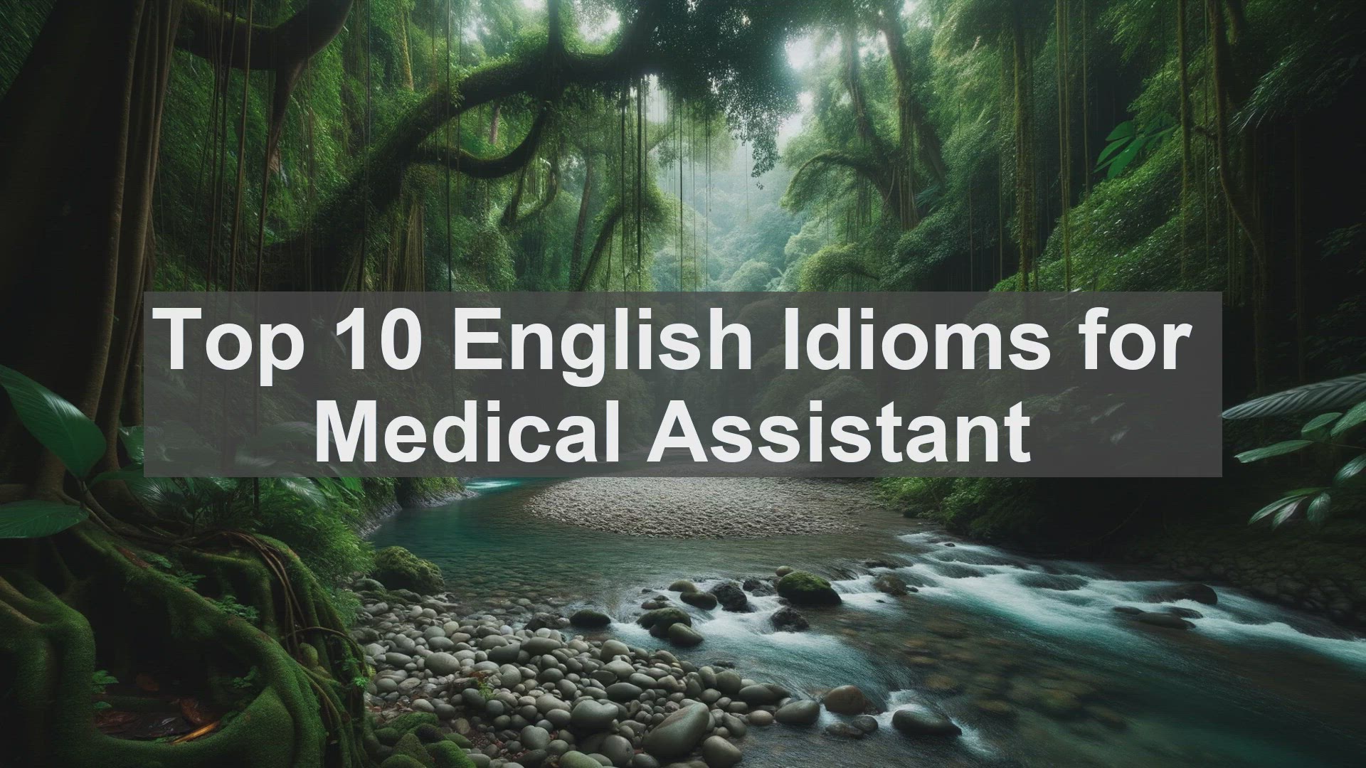 'Video thumbnail for Top 10 English Idioms for Medical Assistant'