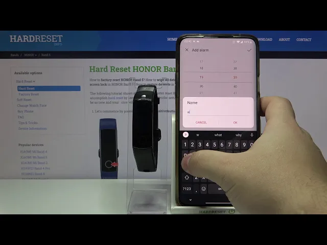Video thumbnail for How to Set Up Alarm in HONOR Band 5 – Schedule Alarms