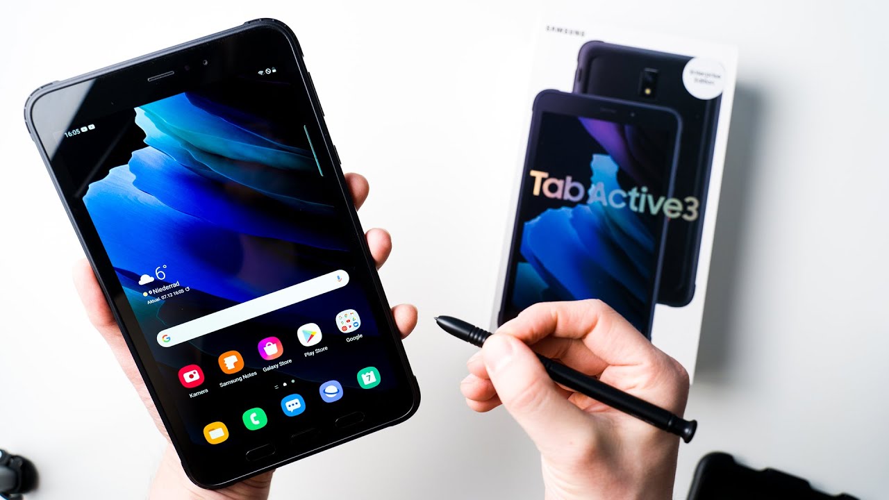 Video thumbnail for Samsung Galaxy Tab Active3 Unboxing & Hands On