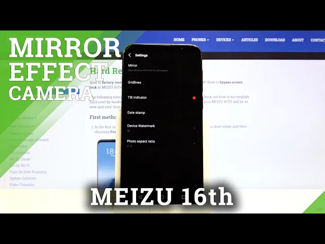 Video thumbnail for How to Enable/Disable Mirror Effect in Meizu 16th – Flip Image