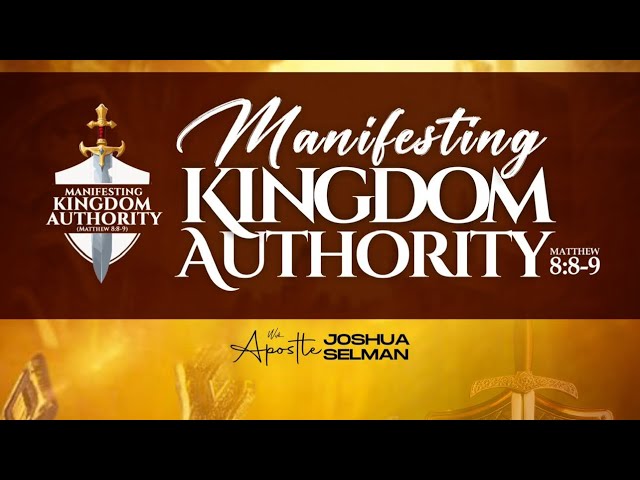 Video thumbnail for WHAT IS POWER, AUTHORITY & JURISDICTION TITLED:MANIFESTING KINGDOM AUTHORITY APOSTLE JOSHUA SELMAN