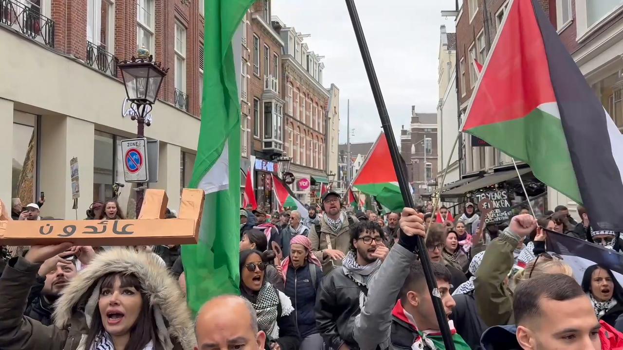 Video thumbnail for Caribbean Netherlands: Amsterdam hosts Nakba day march, commemorating Great Catastrophe.