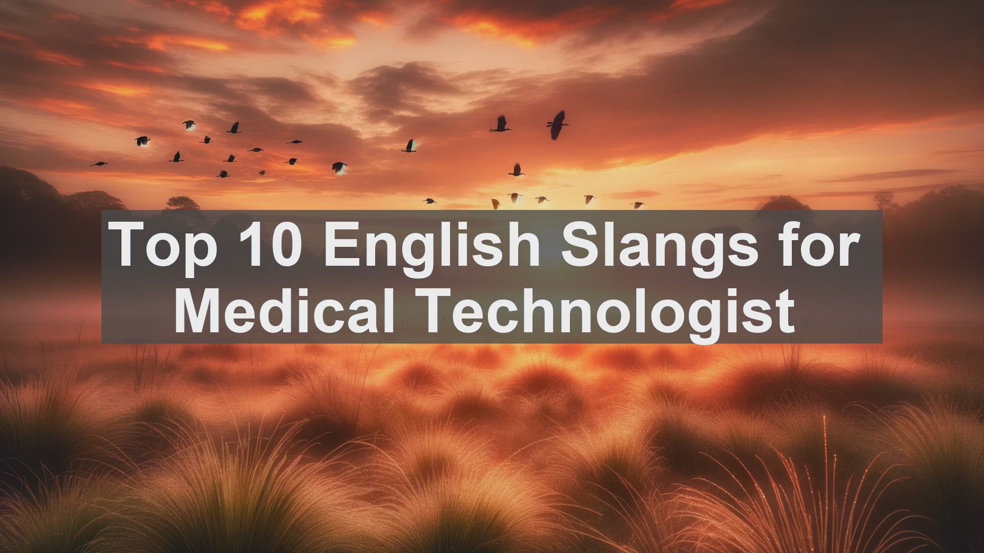 'Video thumbnail for Top 10 English Slangs for Medical Technologist'