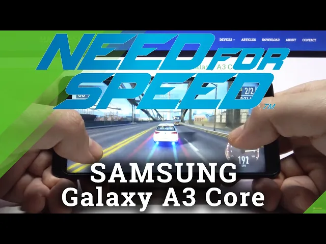 Video thumbnail for Samsung Galaxy A3 Core NFS No Limits Racing Game Test