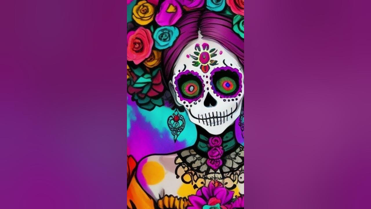 Video thumbnail for 33 Captivating #DayoftheDead #WallArt Prints by "Visions of Eternal Dawn" #shorts #mexicana