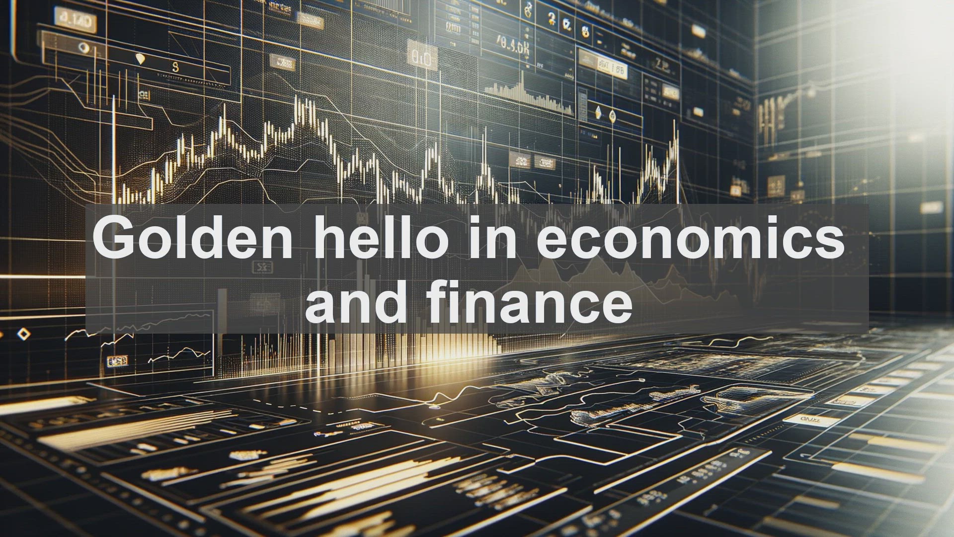 'Video thumbnail for Golden hello in economics and finance'