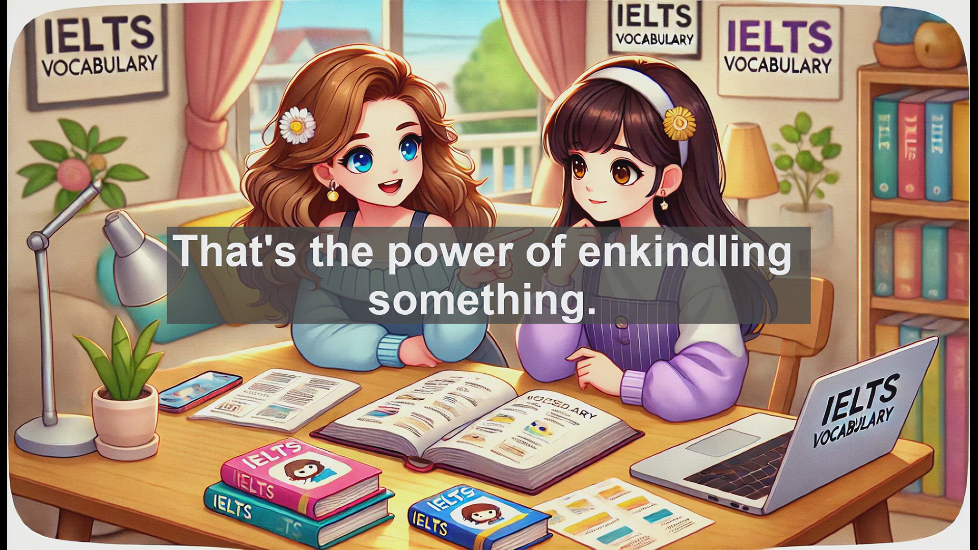 'Video thumbnail for 5000 Must Know IELTS 8.0 Vocabulary - Mastering 'Enkindle': Boost Your IELTS Score'