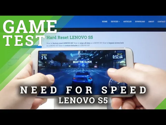 Video thumbnail for Need For Speed Game Test on LENOVO S5 - FPS Checkup