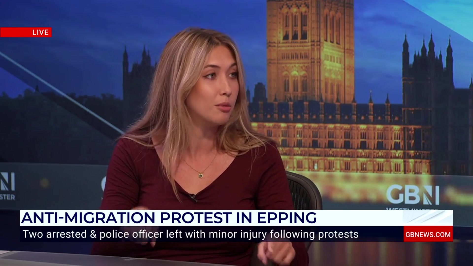 'Video thumbnail for WATCH: Essex local left 'speechless' at migrant hotel protest in Epping'