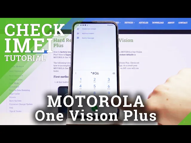 Video thumbnail for How to Check IMEI & SN in MOTOROLA One Vision Plus – Find Phone Info