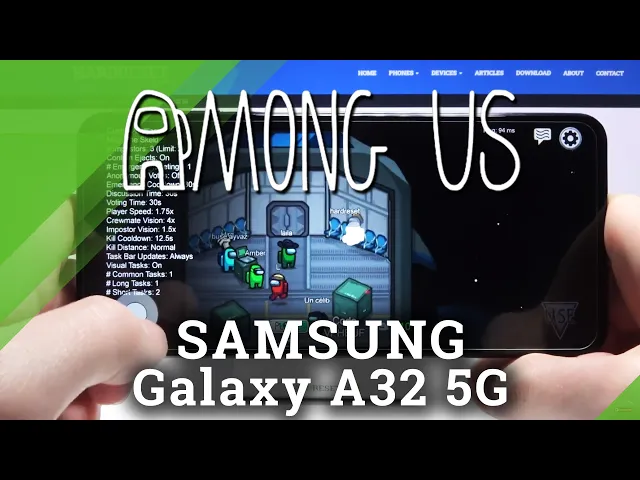 Video thumbnail for SAMSUNG Galaxy A32 5G - Among Us GamePlay